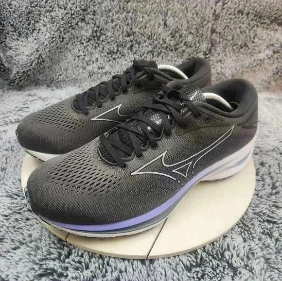 Mizuno Wave Rider 25 Running Shoes Sneakers Womens Size 9 Gray Purple - Picture 4 of 9